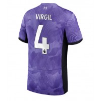 Liverpool Virgil van Dijk #4 Tredjedrakt 2023-24 Kortermet